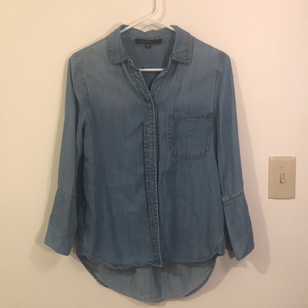 Denim button down shirt
